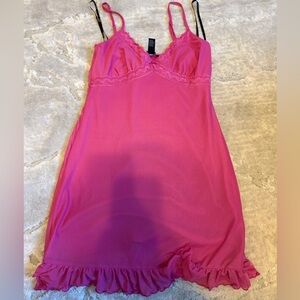Forever 21 Fuchsia Lace Chemise